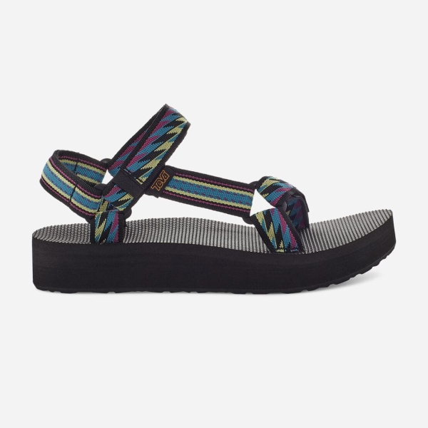 Hungary Teva Midform Universal - Női Platform Szandál Kék / Lila / Zöld - 470-FBYXJ